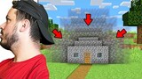 Shrinking My Friends Minecraft House Everytime He Turns Around