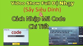 PUBG Mobile | Show Chi Tiết Độ Nhạy Tuỳ Chỉnh Sấy Cực Dính - Cách Nhập Code | NhâmHN TV