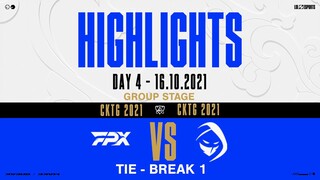 Highlights FPX vs RGE  [Vòng Bảng][CKTG 2021][Ngày 4][16.10.2021][Tie Break 1]