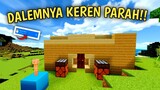 RUMAH INI DILENGKAPI SISTEM CANGGIH DAN FULL REDSTONE!! - Map Showcase Minecraft #65