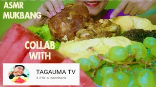ASMR MUKBANG SPECIAL COLLAB W/ MY IDOL@TAGAUMA TVHOMEMADE CRISPY PATA FILIPINO FOOD | EATING SHOW