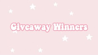 Giveaway Winners