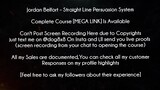 Jordan Belfort Course Straight Line Persuasion system download