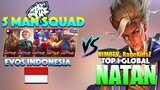 Top 1 Global Natan VS EVOS INDONESIA | Battle of PRO VS Top Globals By NIMOTV_RageKidsZ ~ MLBB