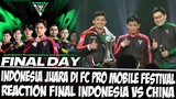 INDONESIA JUARA DI FC PRO MOBILE FESTIVAL!! REACTION FINAL INDONESIA VS CHINA EA SPORT FC PRO MOBILE
