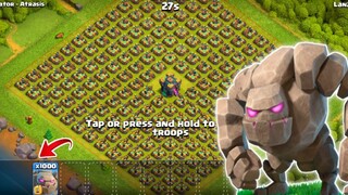 1,000 GOLEM VS X-BOW (Clash of Clans)