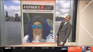 Dallas Cowgirls!!! - Stephen A. "super excited" with His top 5 favorite Cowboys fans images