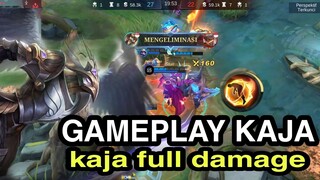 #video #mlbb GAMEPLAY KAJA NEW META || KAJA FULL DAMAGE || DAMAGENYA GAK MASUK AKAL SETELAH DI BUFF