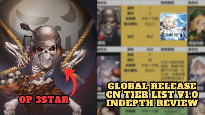 【Brown Dust II】Global Release CN Tier List V1.0 Indepth Review - Highly Accurate Tier Ratings