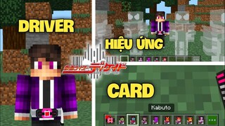 🔥ADDON/MOD KAMEN RIDER DECADE CỰC HAY CHO MINECRAFT PE 1.19 DRIVER, CARD, HIỆU ỨNG BIẾN HÌNH...