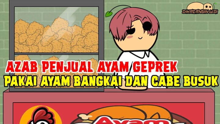 Azab Penjual Ayam Geprek Pake Ayam Bangkai Dan Cabe Busuk