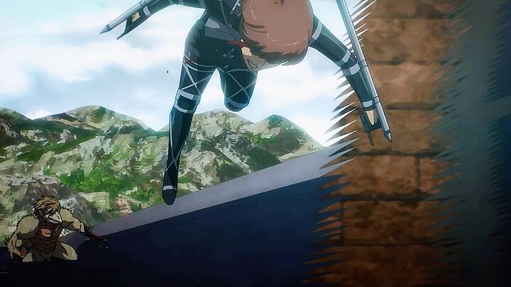 Attack on Titan Flock Man Moments: Defending Parady Island with Death.