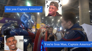 Cosplay Ironman & Captain America