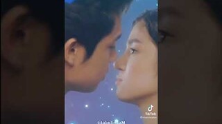 Behind the scene vs Actual scene ng hes into her| donny and belle kissing scene with paper