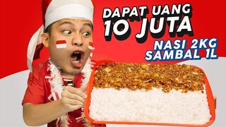 MUKBANG NASI MERAH PUTIH !!! SAMBIL QUIZ KEMERDEKAAN #MISIEXTREME