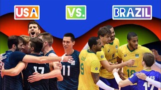 EXCITING 5TH SET | USA vs BRAZIL | Semi-Finals | VNL