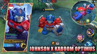 JOHNSON X KABOOM BABY OPTIMUS PRIME SKIN SCRIPT - MOBILE LEGENDS