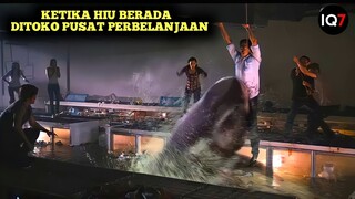 KETIKA TERJADI TSUNAMI HIU PEMAN9SA MANUSIA KEBAWA SAMA OMBAK DAN MENER0R SEMUA ORANG‼️