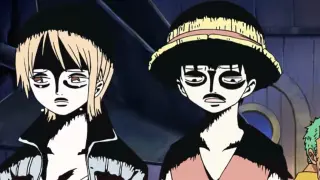 [ One Piece ] One-person sand sculpture, all members lower their intelligence and use joy to record 