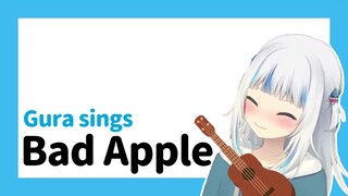 【Gawr Gura】Bad Apple (Ukulele ver.) [中日歌詞] #gurasings