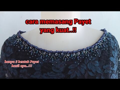 Tutorial Memasang Payet Mutiara || cara nya Hart Anto channel...!!