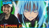 RIMURU MEETS THE DEMON LORDS || That Time I Got Reincarnated as a Slime S2 Ep 21 REACTION!!