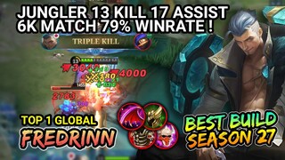 6K Match 79% Winrate Fredrinn Gameplay Season 27 - Top 1 Global Fredrinn alD_Hi - Mobile Legends