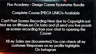 Flux Academy  course - Design Career Kickstarter Bundle Course download