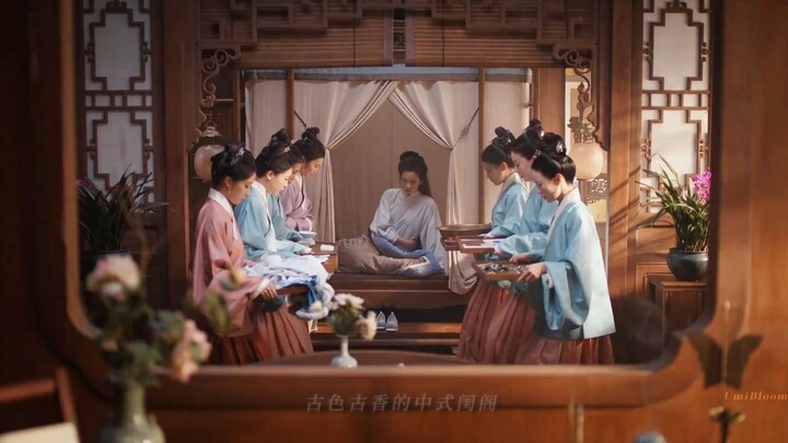 这剧的调调太“红楼”了！这段我反复观看，每一帧都美得像古画，导演的镜头细致到看得清皮肤毛孔！