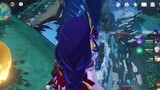 [Genshin Impact] Lewat dan melihat dua samurai bersiap untuk duel di bawah air terjun?
