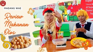 Review Makanan Olos Bersama Cosplayer Meliodas dan Klee | Mukbang Cosplay Olos