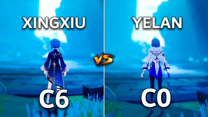 C0 Yelan vs C6 Xingqiu!! who is the best Sub-DPS?? | Genshin Impact |