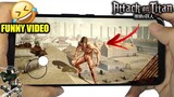 Top 10 Attack on Titan Games for Android | 🤣Funny Video