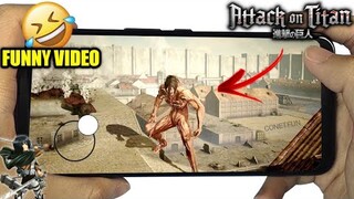 Top 10 Attack on Titan Games for Android | 🤣Funny Video