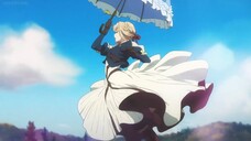 Violet Evergarden parasol scene