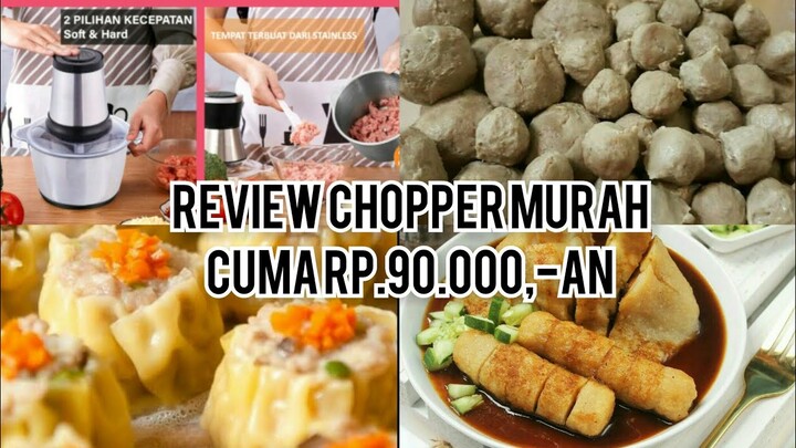 REVIEW CHOPPER MURAH || COCOK BUAT BIKIN BAKSO, MPEK-MPEK, OTAK2 dll