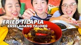 FRIED TILAPIA AT ENSELADANG TALONG | with @David’s Family KALAFANGERS MUKBANG