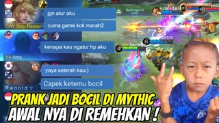 PRANK NYAMAR JADI BOCIL DI ML ! INI HP AKU, GAME AKU JGN ATUR AKU, BPK AKU YG PNYA GAME INI