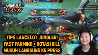 TIPS LANCELOT JUNGLER! CARA FARMING DAN ROTASI COCOK UNTUK GAMEPLAY TEAM - Mobile Legends