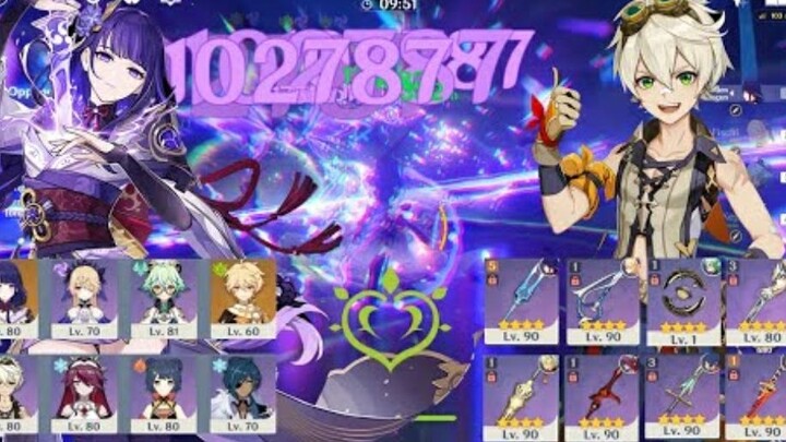 2,8Abyss : F24 Raiden Quicken & resevrt melt #genshinImpact