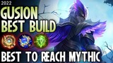 1 SKILL DELETE! 10 MINS GUSION = MONSTER! GUSION BEST BUILD JUNGLE! TOP 1 GLOBAL GUSION BUILD - MLBB