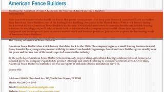 American Fence Builders