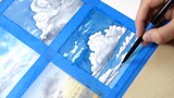 [Cat Air] 6 teknik melukis "langit dan awan" yang indah dan mudah