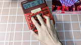 (Wangcai WC) Kalkulator - Sepatu hak tinggi merah.