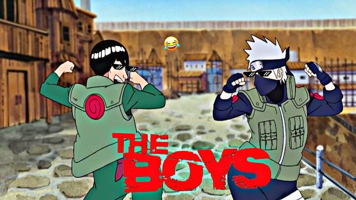 KAKASHI VS GUY SANSEI THUG LIFE || Naruto funny moments 🤣 Kakashi thug life 😎#naruto