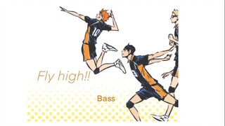 Fly high!! (Volleyball op2) Bass sheet