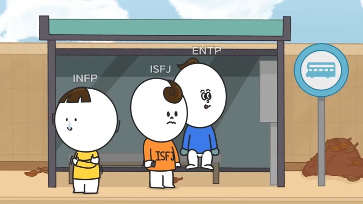 【MBTI Animation】MBTI Bus Stop