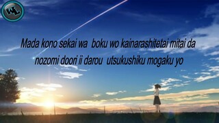 (sparkle from 'your name') easy lyrics anime