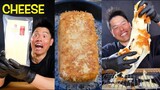 ASMR | Giant Mozzarella Cheese Fried | MUKBANG | COOKING