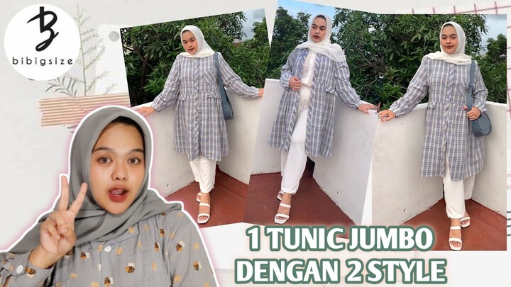 OUTFIT BIG SIZE UP TO 120KG VIOLA TUNIC | OOTD TUNIC JUMBO KEKINIAN